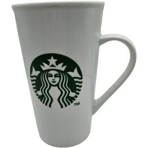 2014 Starbucks White Ceramic Mug 16 oz